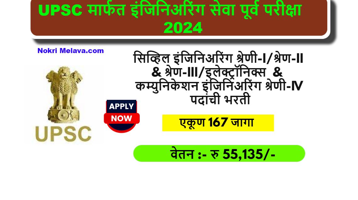 UPSC ESE Bharti 2023 Apply 167 Post