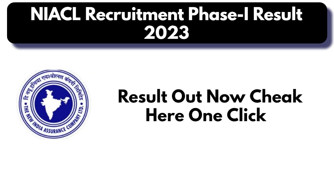 NIACL Recruitment Phase-I Result 2023